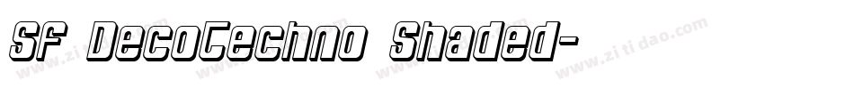 SF DecoTechno Shaded字体转换
